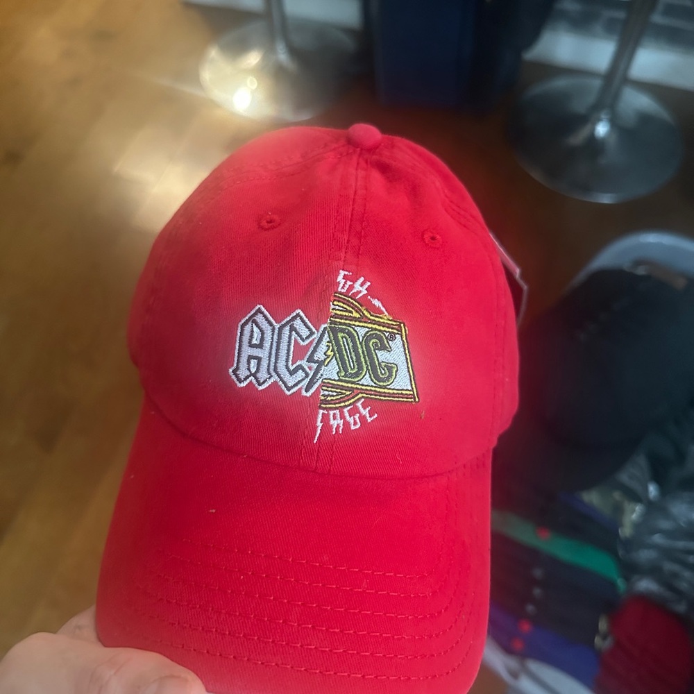 AC/DC Red Baseball Cap - Picture 3 of 5
